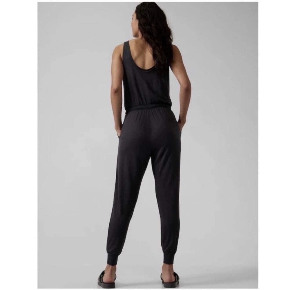 Athleta Balance Jumpsuit Black Size Large - Picture 2 of 9